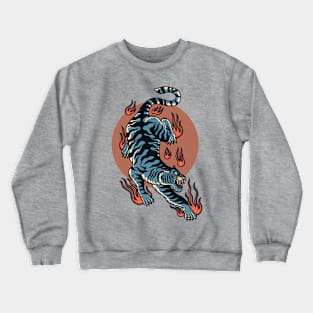 oriental tiger tattoo Crewneck Sweatshirt